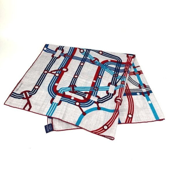 HERMES Pocket Soy Carre 100 H Carre100H Large Shawl Stole Scarf gray/Multicolore - Picture 6 of 16